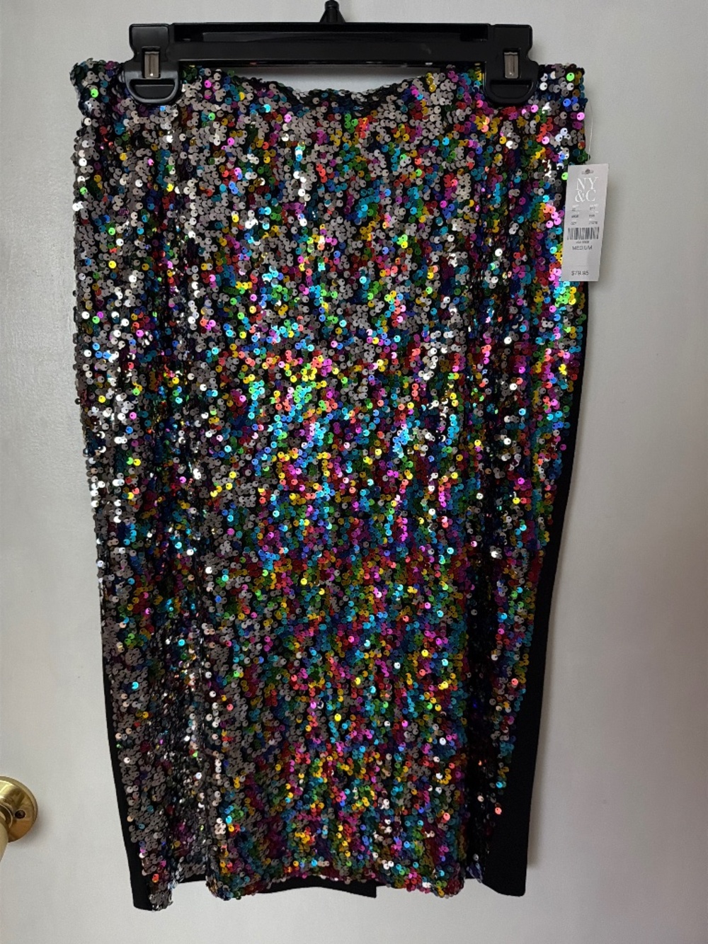 Colorful Sequin Pencil Skirt – NWT